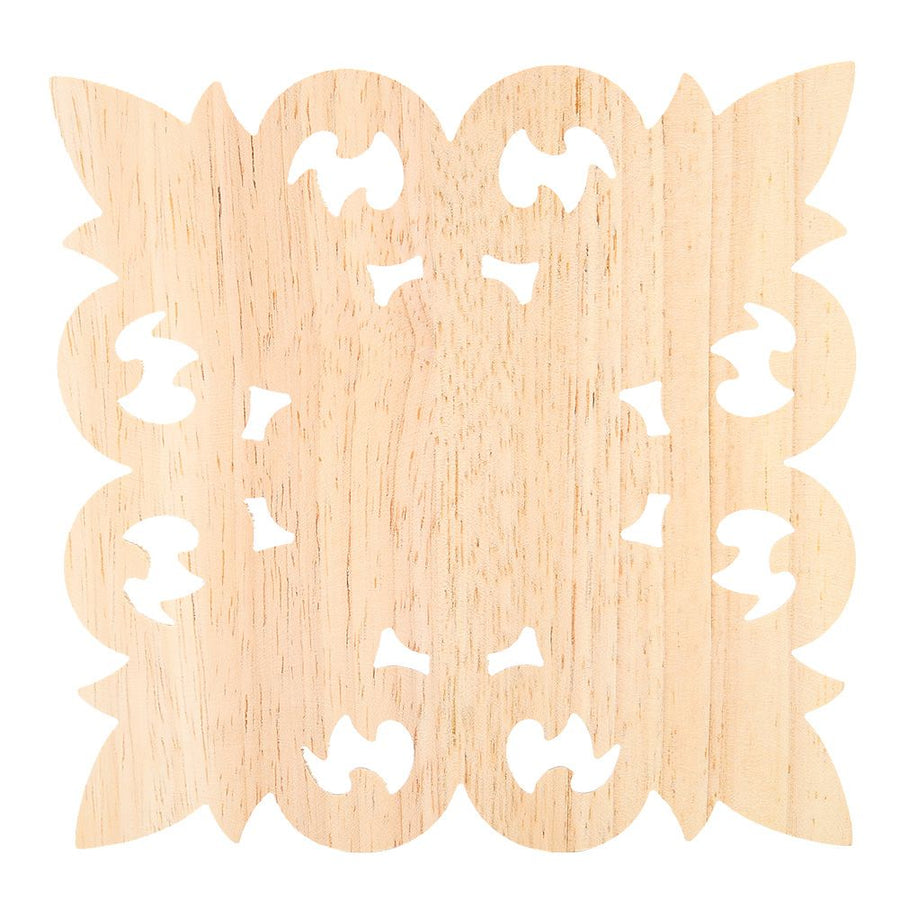 Wood Carved Applique Onlay Carving Decal Unpainted Home Cabinet Furniture Decor