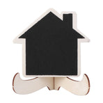 10Pcs Mini Wooden Display Blackboard Art Craft Desktop Message Board Wedding Decorations