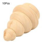 10Pcs Unfinished Wooden Tree for Children DIY Art Craft Painting Home Decor