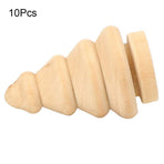 10Pcs Unfinished Wooden Tree for Children DIY Art Craft Painting Home Decor