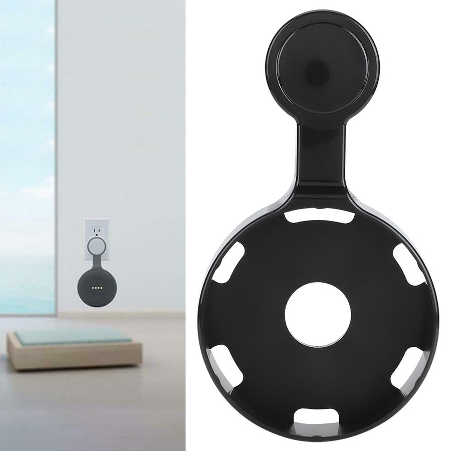 Loundspeaker Outlet Wall Mount Stand Bracket for Google Home Mini Speaker Compact Hanger Holder Easy InstallationBlack