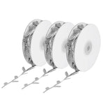 3 Roll Artificial Leaves Vine DIY Kindergarten Craft Wedding Decoration AccessorySilver