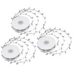 3 Roll Artificial Leaves Vine DIY Kindergarten Craft Wedding Decoration AccessorySilver