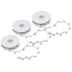 3 Roll Artificial Leaves Vine DIY Kindergarten Craft Wedding Decoration AccessorySilver