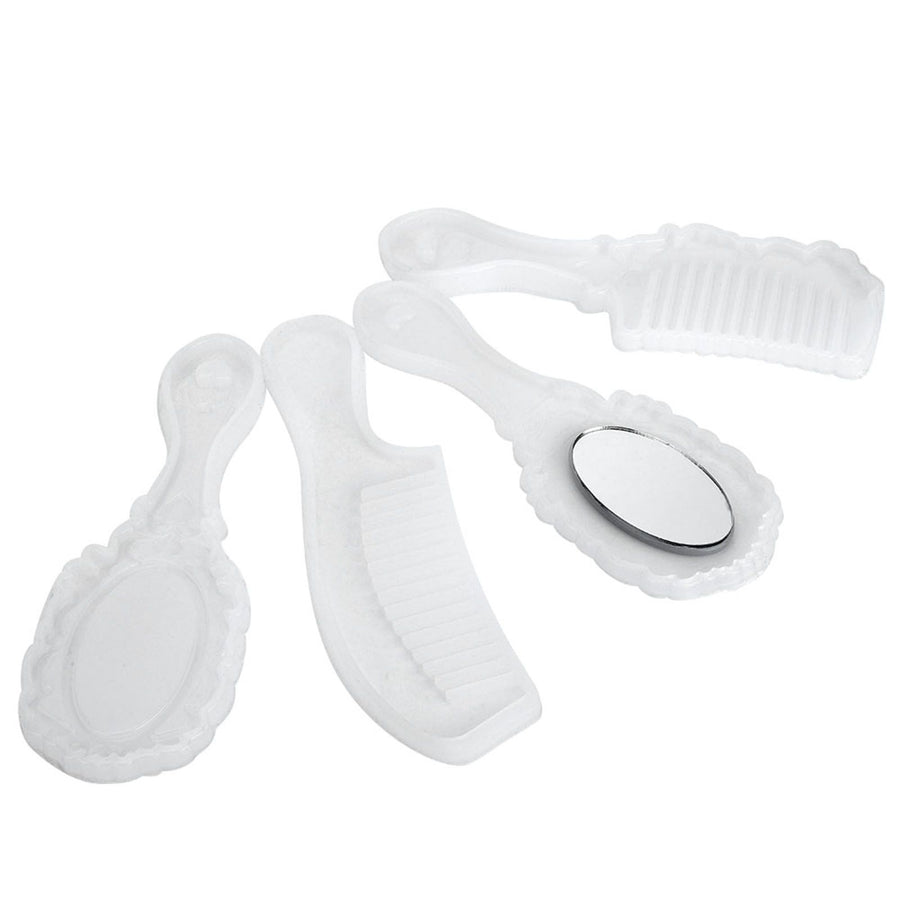 Silicone Comb Mirror Mold for DIY Mirror Hair Comb Craft Making Reusable Molds