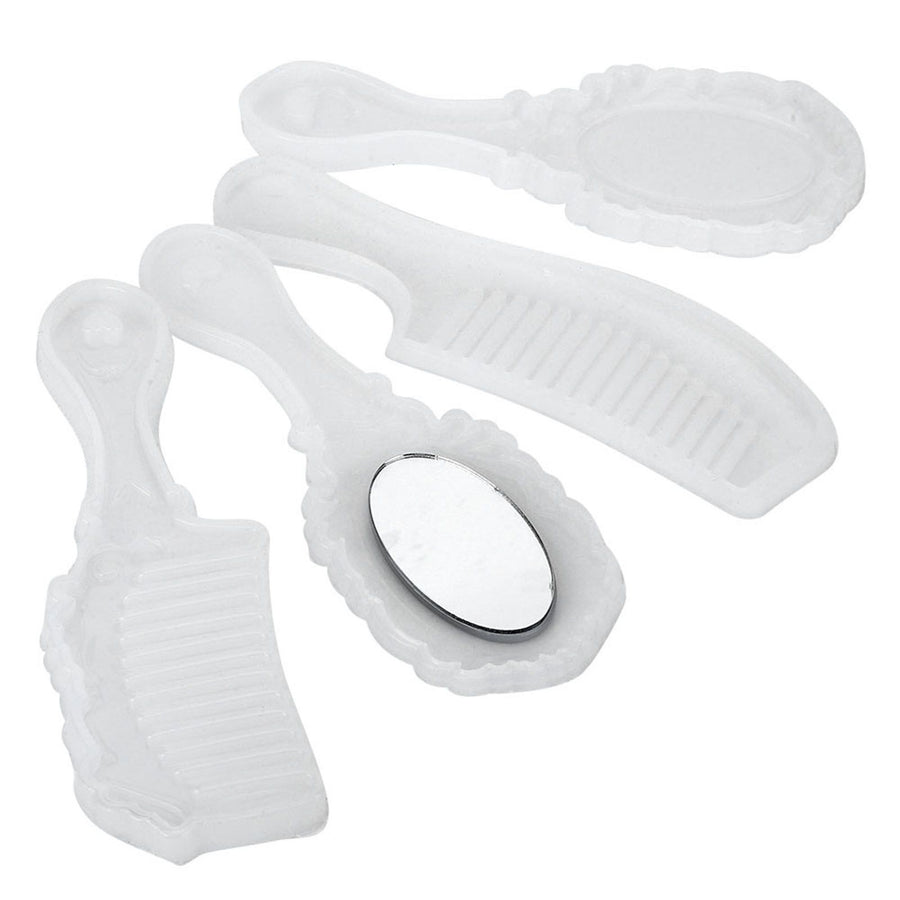 Silicone Comb Mirror Mold for DIY Mirror Hair Comb Craft Making Reusable Molds