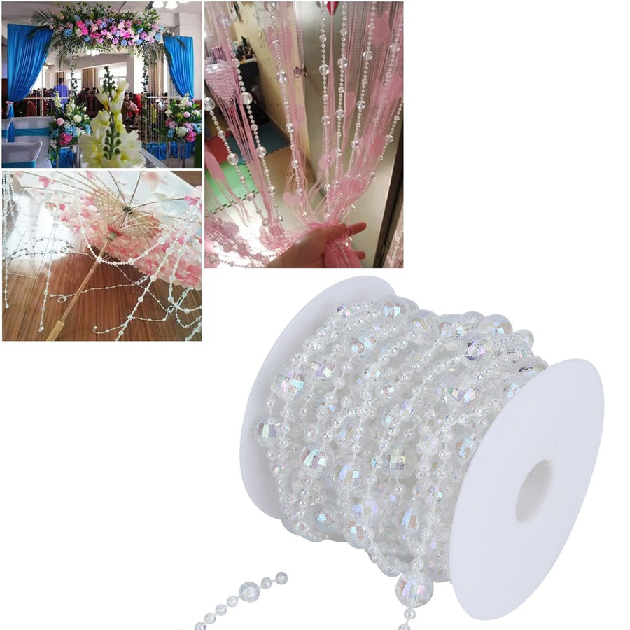 Acrylic Bead Garland String DIY Party Curtain Supplies for Wedding Decoration 32.8ft