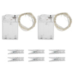 Photo Clip String Lights Christmas Decorative String Lights with 80 Clips for Wedding
