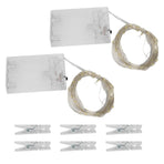Photo Clip String Lights Christmas Decorative String Lights with 80 Clips for Wedding
