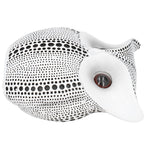 Owl Statue Innovative Resin Animal Sculpture Ornament Art Crafts for Desktop DecorationBS1027 White with Black Spots