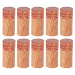 10Pcs Wooden Essential Oil Cylinder Box Storage Bottle Container Travelling Carrier Case2.9cm Outer Diameter
