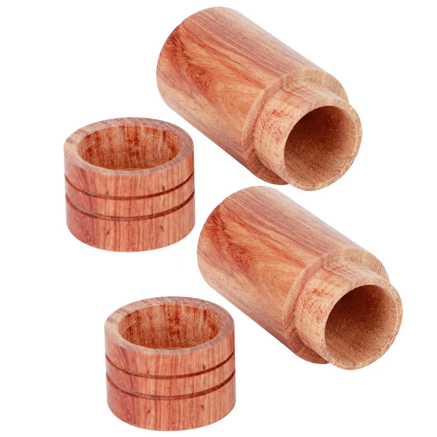 10Pcs Wooden Essential Oil Cylinder Box Storage Bottle Container Travelling Carrier Case2.9cm Outer Diameter