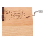 Mini Hand Crank Music Box Handicraft Home Decoration Desktop Ornament Children's Day GiftBear Shape