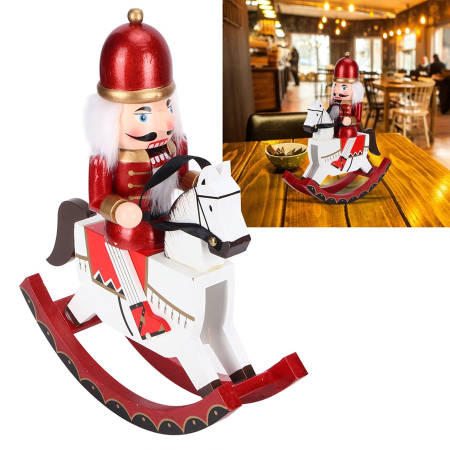30CM Wooden Doll Puppet Ornaments Wood Crafts Festive Holiday Home Decor Gift
