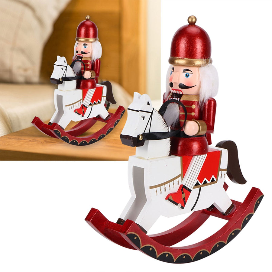 30CM Wooden Doll Puppet Ornaments Wood Crafts Festive Holiday Home Decor Gift