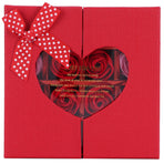 Innovative PE Rose Flower Gift Box for Anniversary Birthday Wedding Valentine's DayRed Gradient