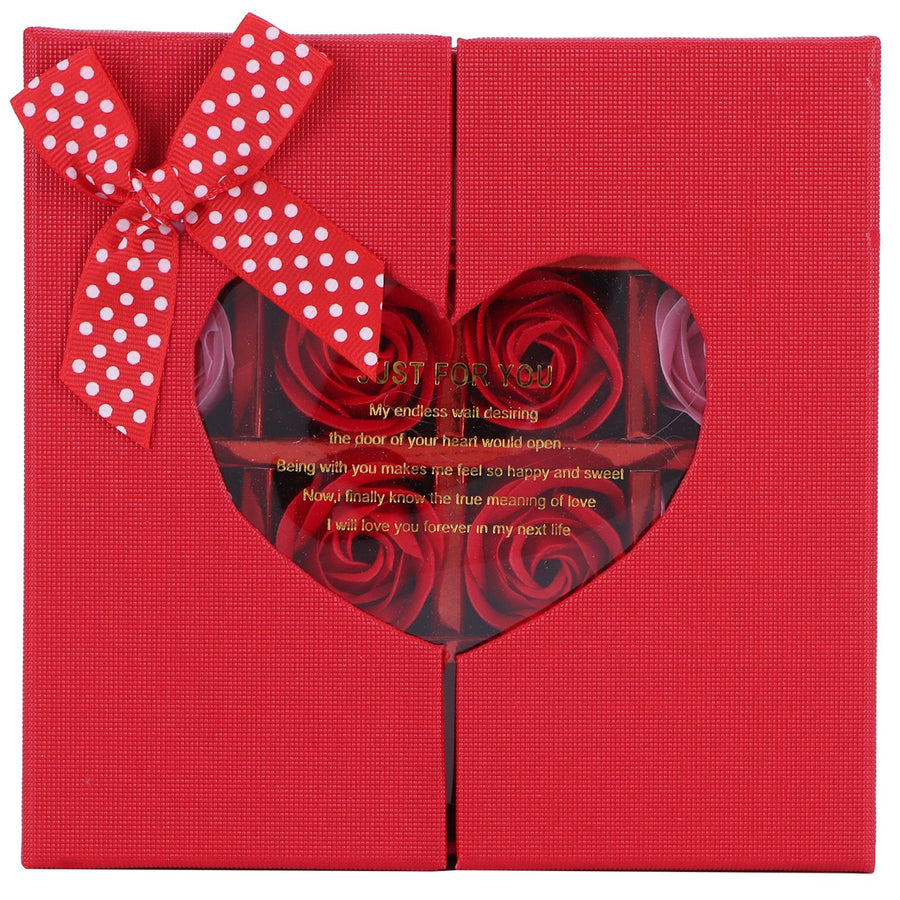 Innovative PE Rose Flower Gift Box for Anniversary Birthday Wedding Valentine's DayRed Gradient
