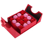 Innovative PE Rose Flower Gift Box for Anniversary Birthday Wedding Valentine's DayRed Gradient