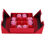 Innovative PE Rose Flower Gift Box for Anniversary Birthday Wedding Valentine's DayRed Gradient