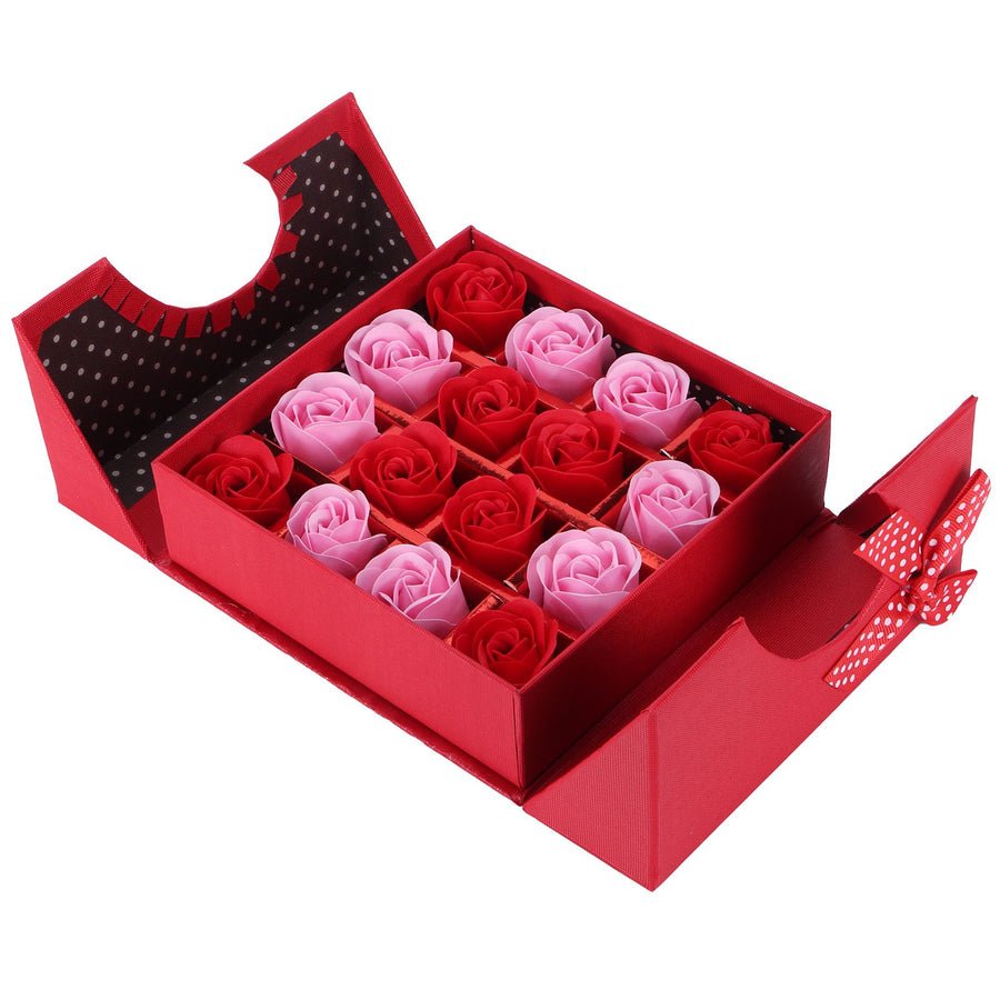 Innovative PE Rose Flower Gift Box for Anniversary Birthday Wedding Valentine's DayRed Gradient