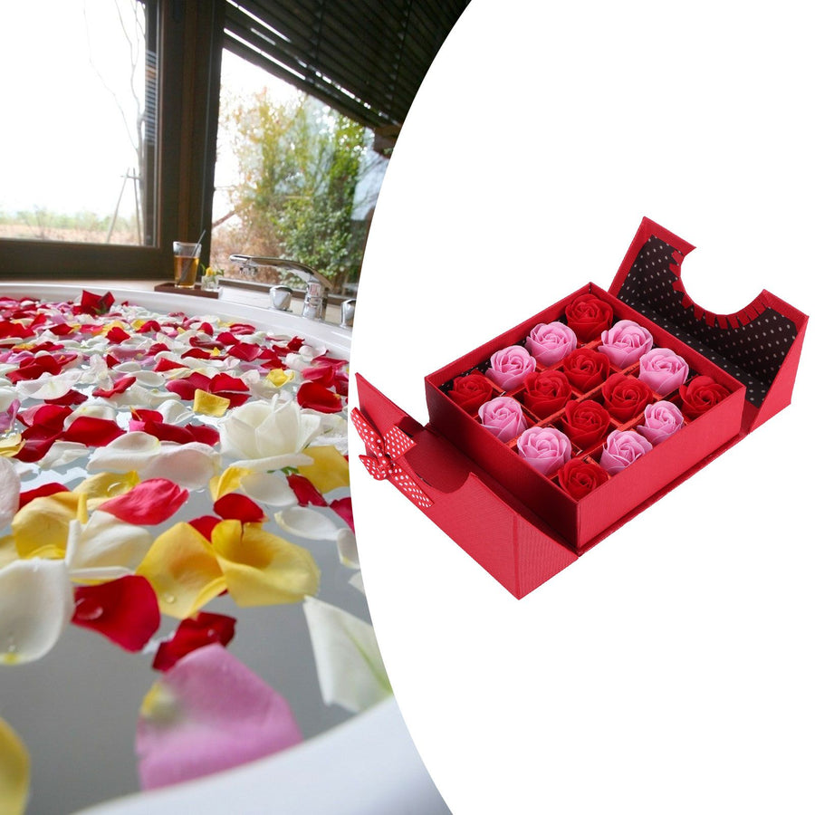 Innovative PE Rose Flower Gift Box for Anniversary Birthday Wedding Valentine's DayRed Gradient