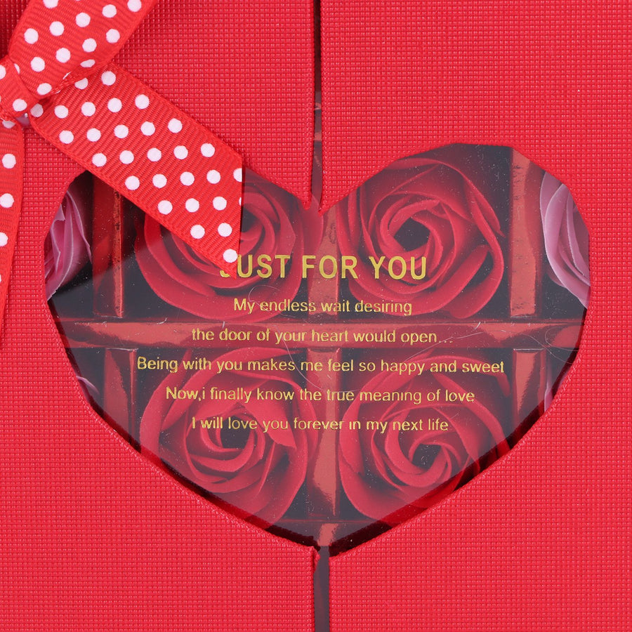 Innovative PE Rose Flower Gift Box for Anniversary Birthday Wedding Valentine's DayRed Gradient