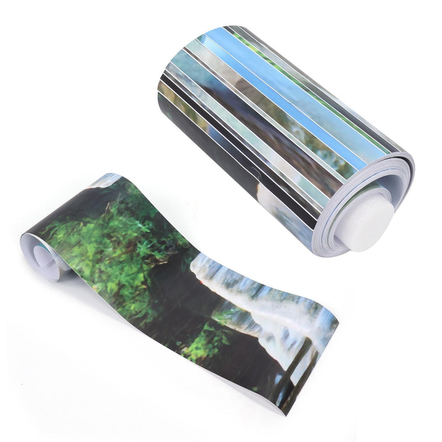 13Pcs/Set Waterfall Scenery Stairs Stickers Steps Renovation Stickers Home Decoration