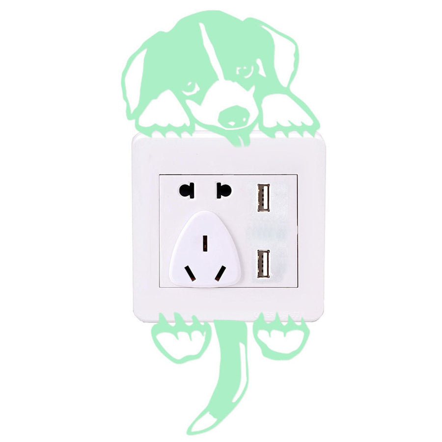 SelfAdhesive Cartoon Luminous Switch Sticker Glowing Wall Sticker Home Decor for Kids Room(g014 )