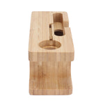 Smart Phone Rack Watch Charging Stand Bamboo Storage Rack for Living Room Bedroom Use