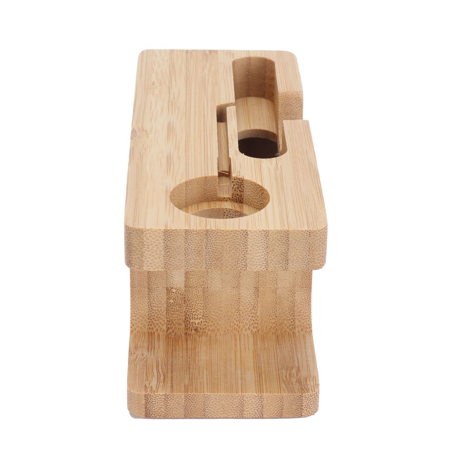 Smart Phone Rack Watch Charging Stand Bamboo Storage Rack for Living Room Bedroom Use