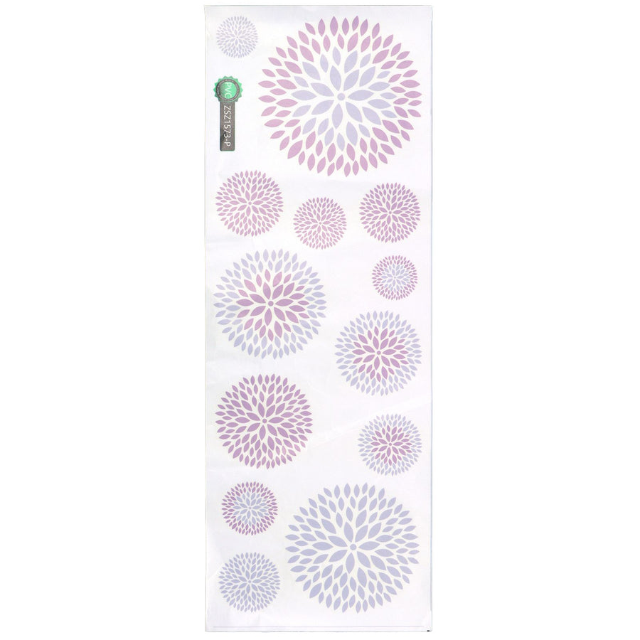 DIY Wall Sticker PVC Innovative Hydrangea Pattern Decals for Living Room Study Room Office
