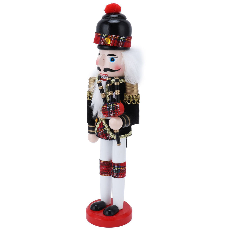 Nutcracker Soldier Doll Puppet Wooden Handcraft Christmas Wine Cabinet Decoration Ornament1410A