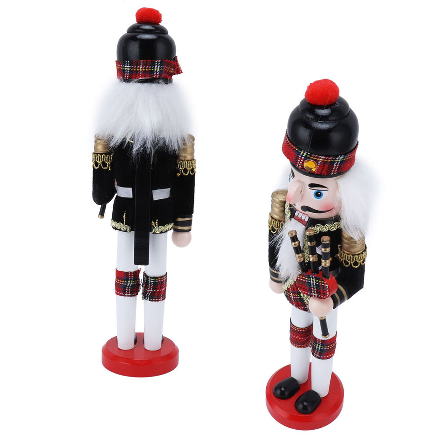 Nutcracker Soldier Doll Puppet Wooden Handcraft Christmas Wine Cabinet Decoration Ornament1410A