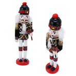 Nutcracker Soldier Doll Puppet Wooden Handcraft Christmas Wine Cabinet Decoration Ornament1410A