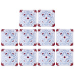 10pcs Wall Sticker Waterproof Self Adhesive Tile Sticker for Kitchen Bathroom Decoration