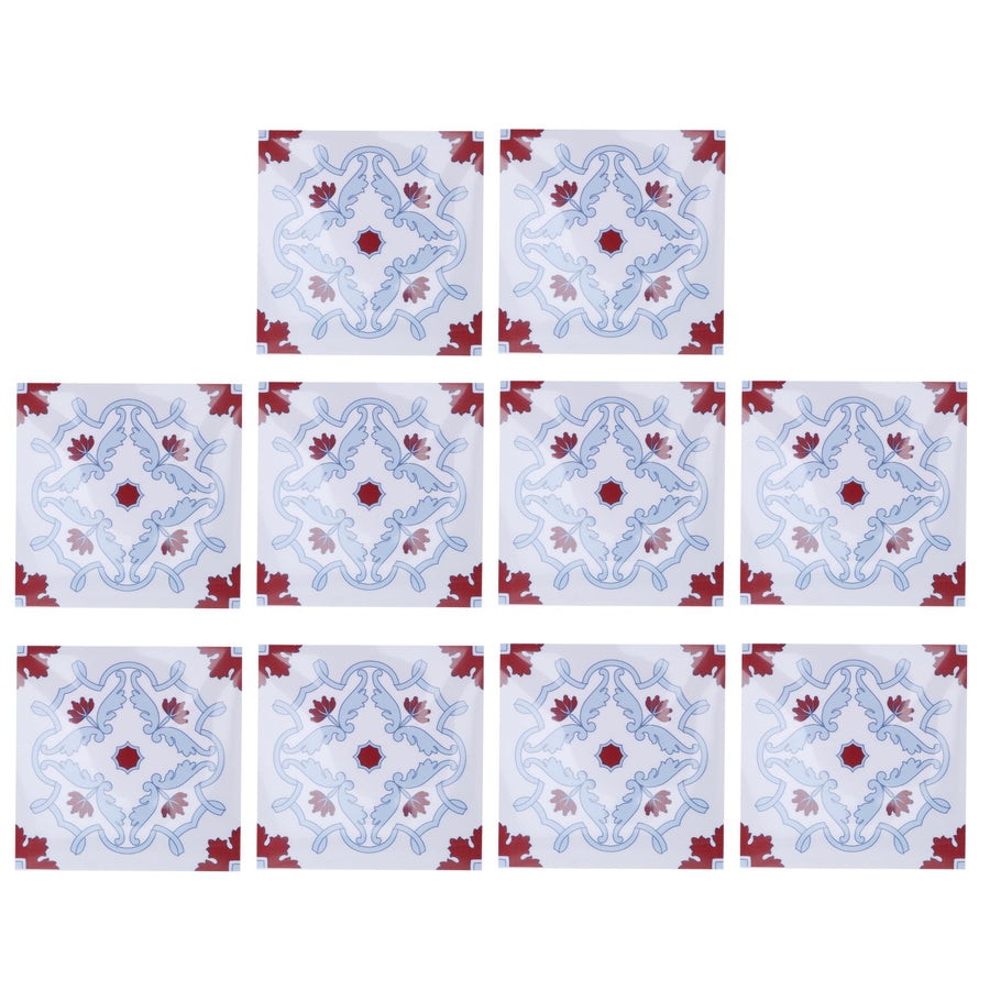 10pcs Wall Sticker Waterproof Self Adhesive Tile Sticker for Kitchen Bathroom Decoration