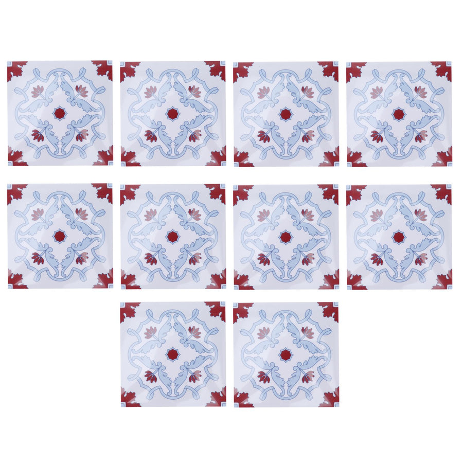 10pcs Wall Sticker Waterproof Self Adhesive Tile Sticker for Kitchen Bathroom Decoration
