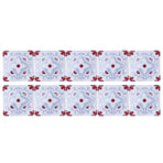 10pcs Wall Sticker Waterproof Self Adhesive Tile Sticker for Kitchen Bathroom Decoration
