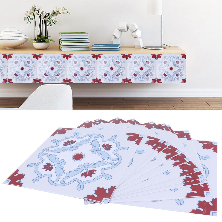 10pcs Wall Sticker Waterproof Self Adhesive Tile Sticker for Kitchen Bathroom Decoration