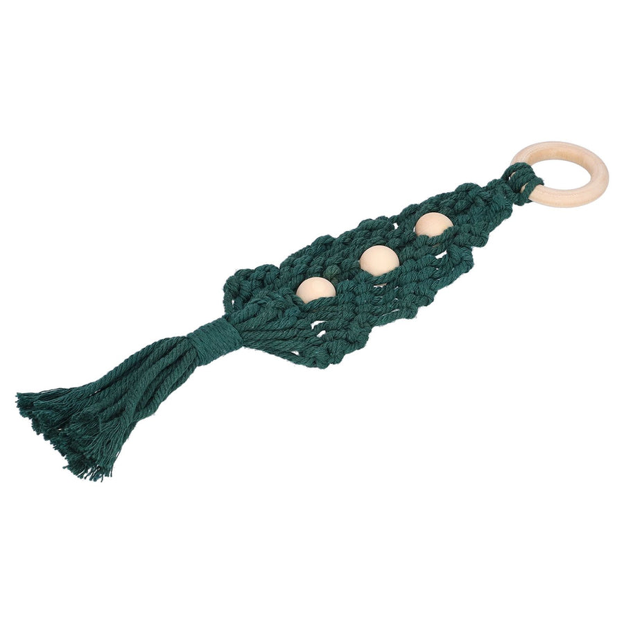 Christmas Tree Ornaments Wooden Loop Cotton Rope HandWoven Christmas Ornaments