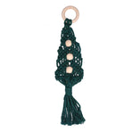 Christmas Tree Ornaments Wooden Loop Cotton Rope HandWoven Christmas Ornaments