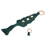 Christmas Tree Ornaments Wooden Loop Cotton Rope HandWoven Christmas Ornaments