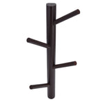 Punch Free Wall Mounted Coat Rack Towel Hanger Tree Branch Shaped Hat Rack for Living Room(Brown 4 Hooks )