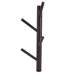 Punch Free Wall Mounted Coat Rack Towel Hanger Tree Branch Shaped Hat Rack for Living Room(Brown 4 Hooks )