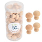 Wooden Mushroom Ornament 50pcs Wood Mushroom Toy for Home Office Desktop Decoration