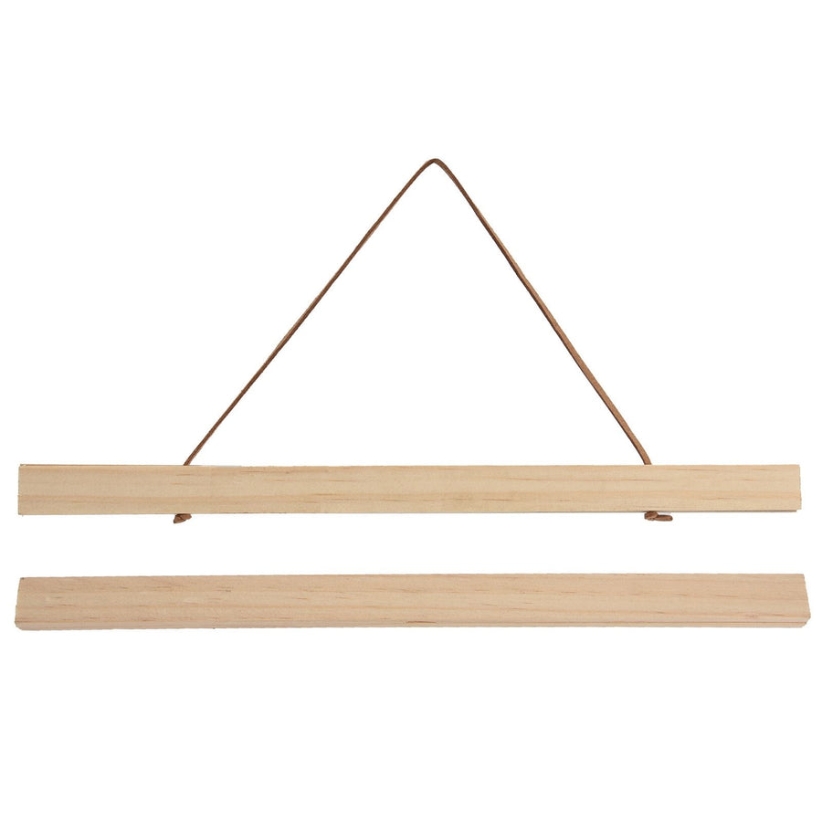 Wooden Poster Hanger DIY Magnetic Hanging Frame for Art/Prints/Canvas/Photos/Pictures/Artwork30x2.1CM