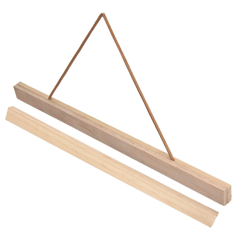 Wooden Poster Hanger DIY Magnetic Hanging Frame for Art/Prints/Canvas/Photos/Pictures/Artwork21x2.1CM