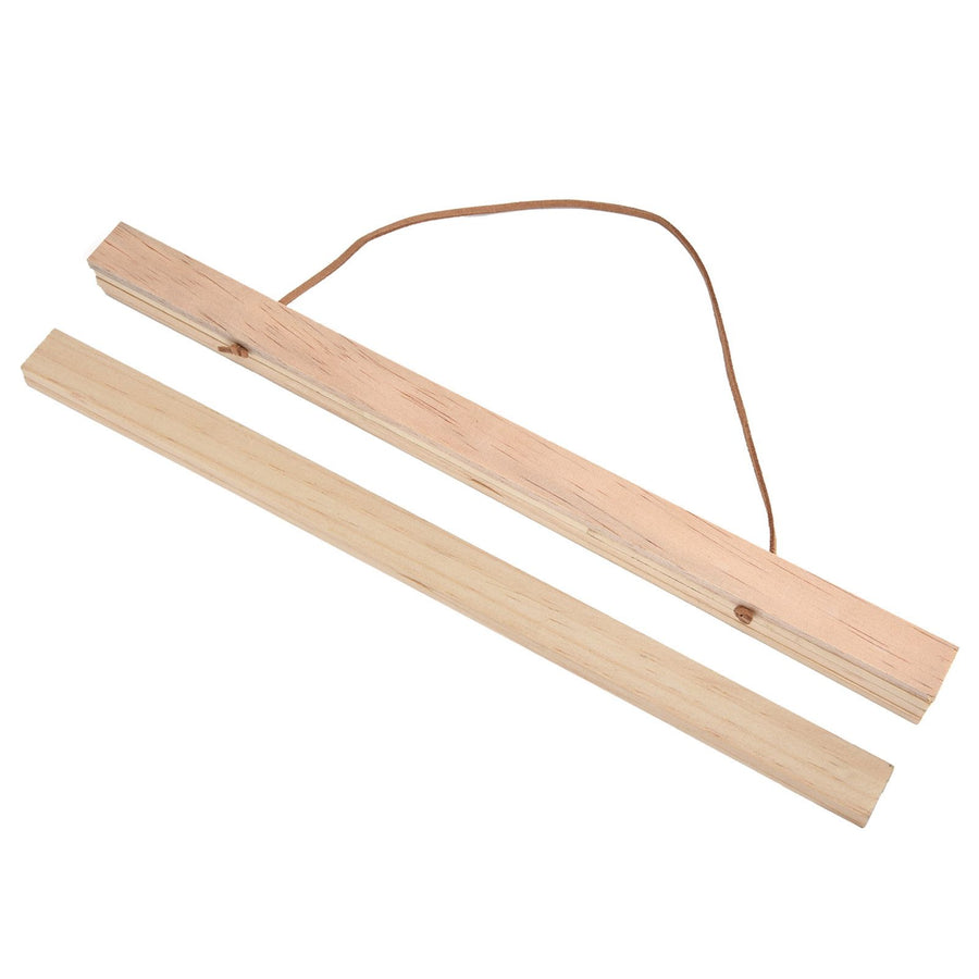 Wooden Poster Hanger DIY Magnetic Hanging Frame for Art/Prints/Canvas/Photos/Pictures/Artwork21x2.1CM