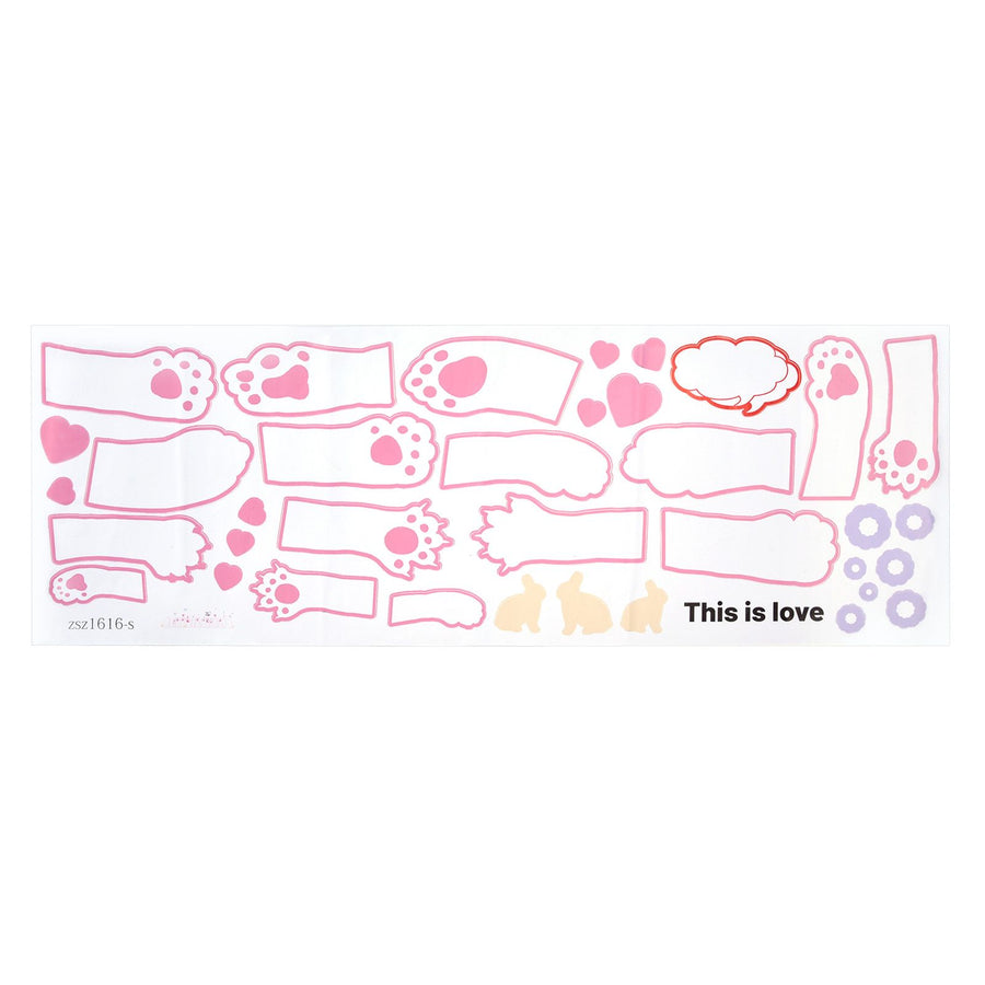 Wall Decal PVC SelfAdhesive Animal Footprint Background Decorative Wall Sticker for Living Room Office