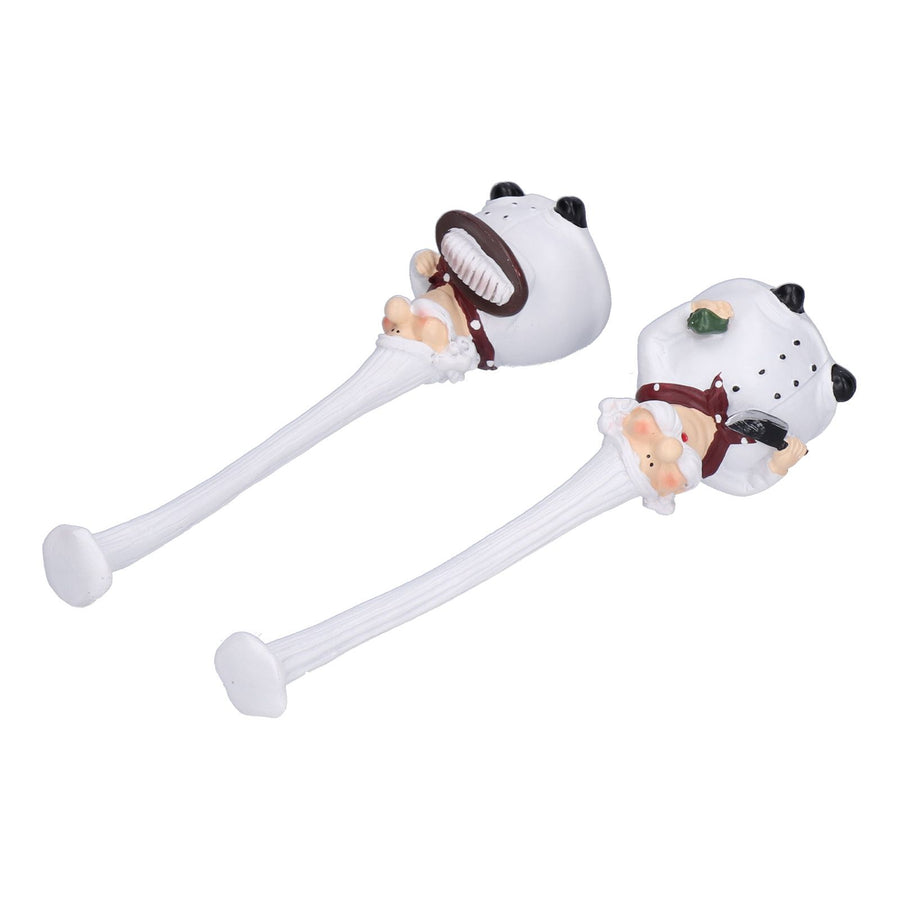 Small Resin Chef Figurine Sculpture Desktop Ornaments for Bedroom Kitchen Dining Room